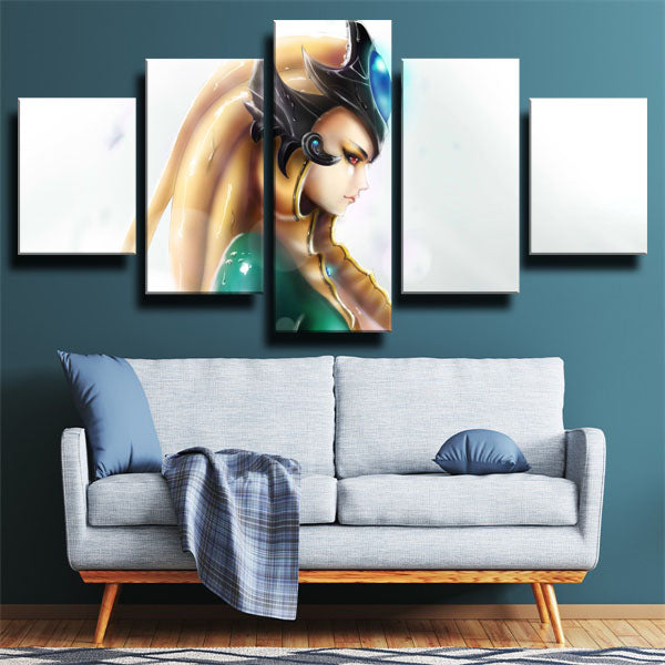League Of Legends The Tidecaller Nami White Painting Canvas Wall Art