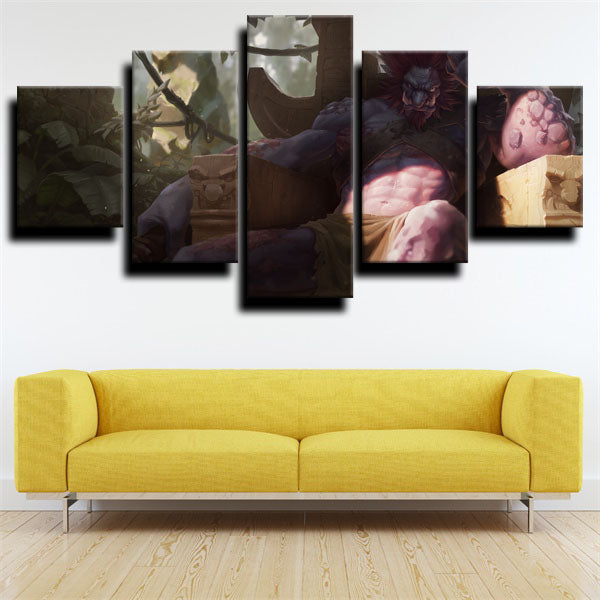 League Of Legends The Troll King Trundle Canvas Wall Art