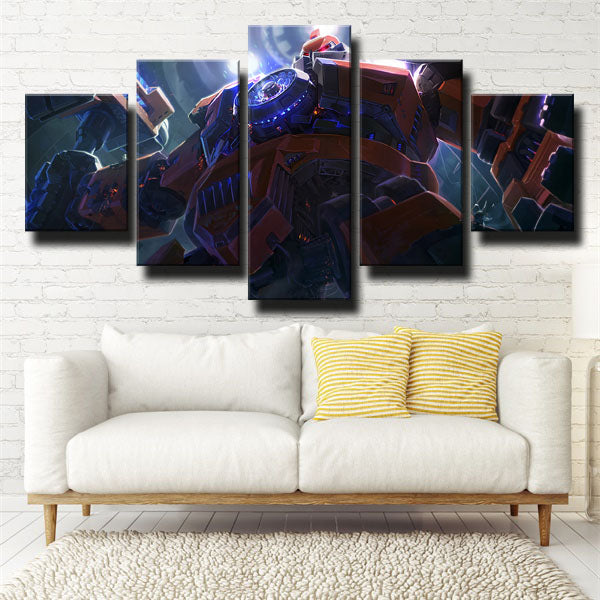 League Of Legends The Undead Juggernaut Sion Canvas Wall Art