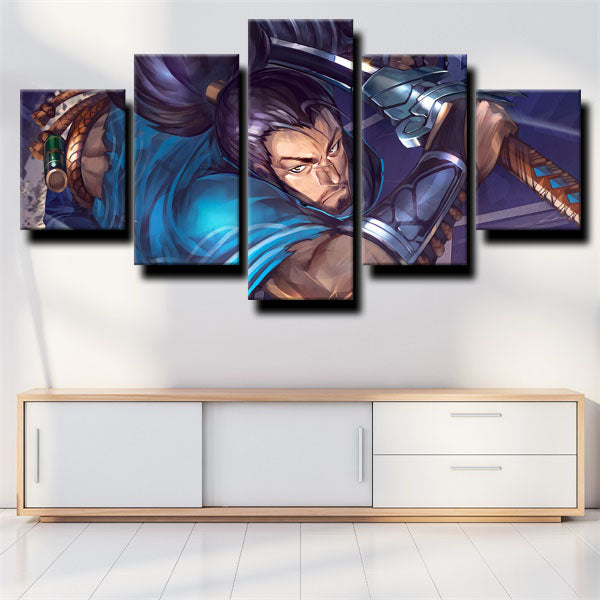 League Of Legends The Unforgiven Yasuo Canvas Wall Art