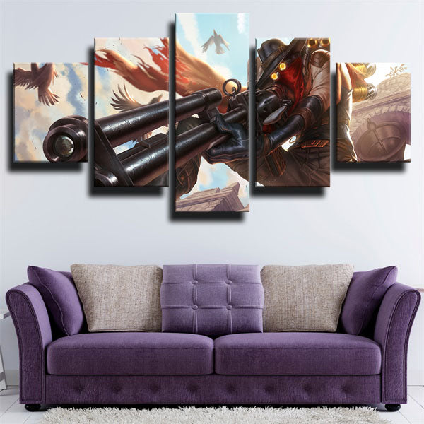 League Of Legends The Virtuoso Jhin Canvas Wall Art