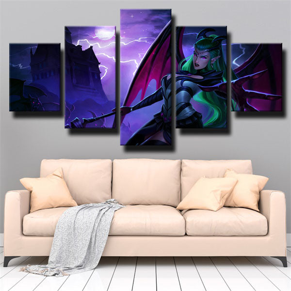 The Widowmaker Evelynn Magic Canvas Wall Art