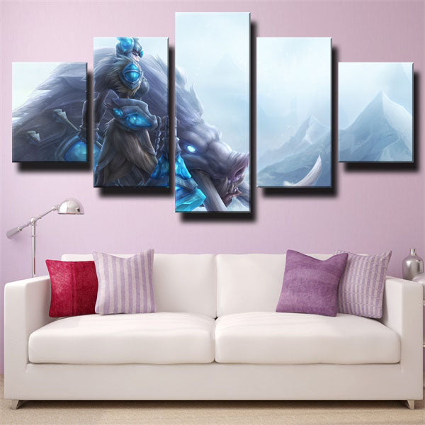 League Of Legends The Winter’S Wrath Sejuani Canvas Wall Art
