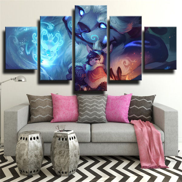 League Of Legends The Yeti Rider Nunu Canvas Wall Art