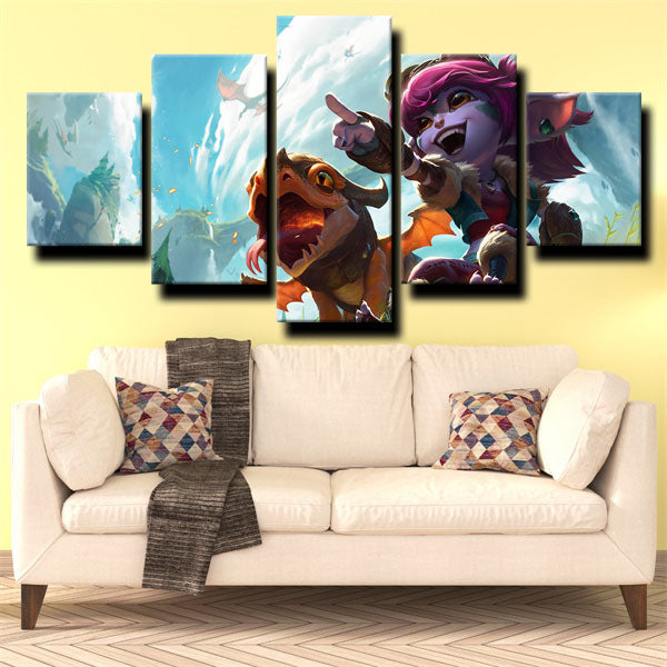 League Of Legends The Yordle Gunner Tristana Canvas Wall Art