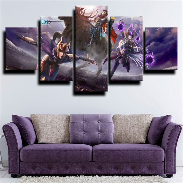 League Of Legends Three Characters Canvas Wall Art