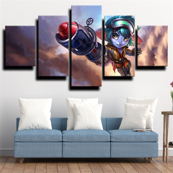 League Of Legends Tristana Shooter Assassin Canvas Wall Art