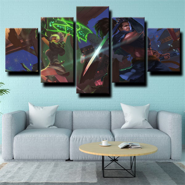 League Of Legends Two Characters Canvas Wall Art