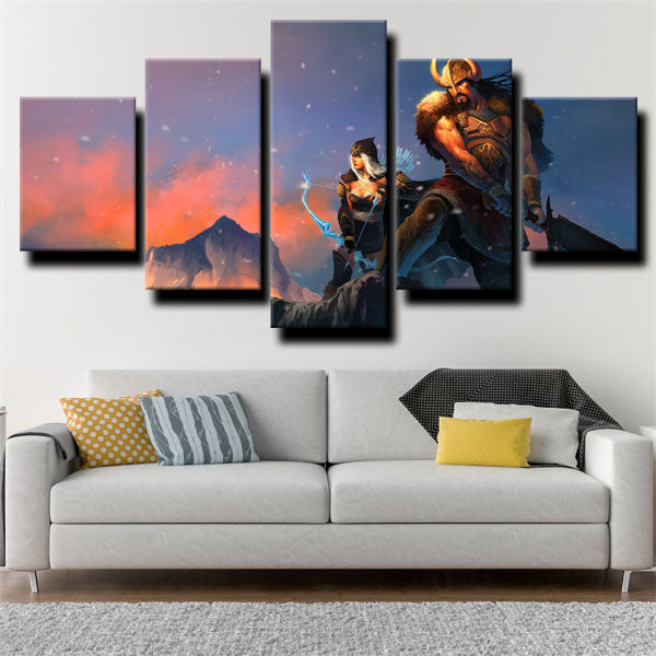 League Of Legends Two Characters Canvas Wall Art