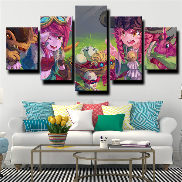 League Of Legends Two Characters Canvas Wall Art