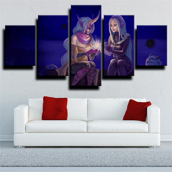 League Of Legends Two Characters Canvas Wall Art
