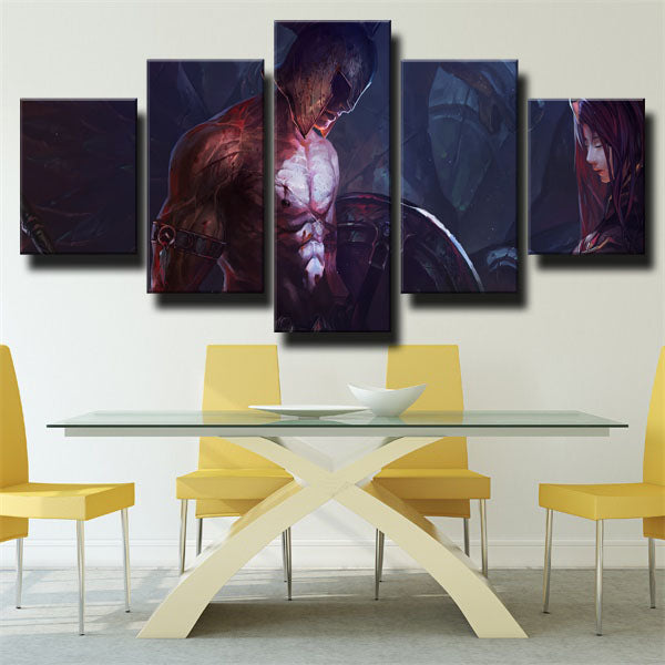 League Of Legends Two Characters Canvas Wall Art