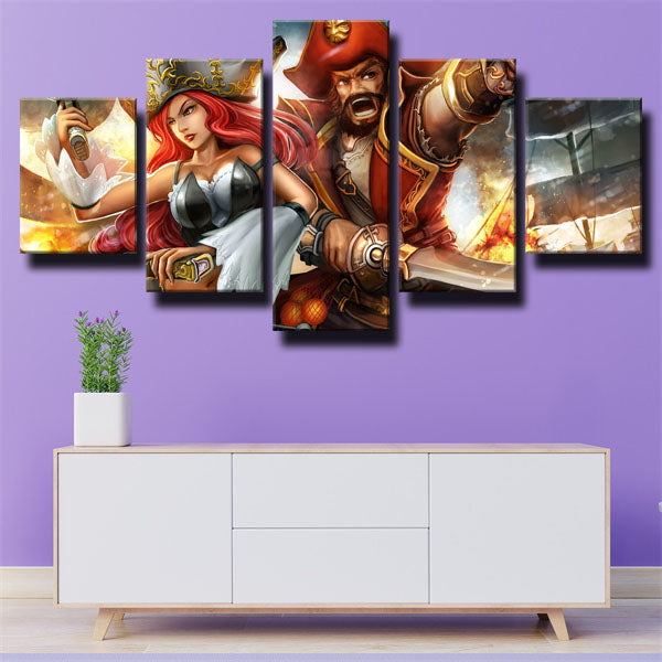 League Of Legends Two Characters Canvas Wall Art