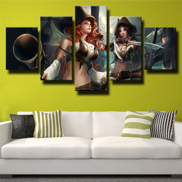 League Of Legends Two Characters Canvas Wall Art