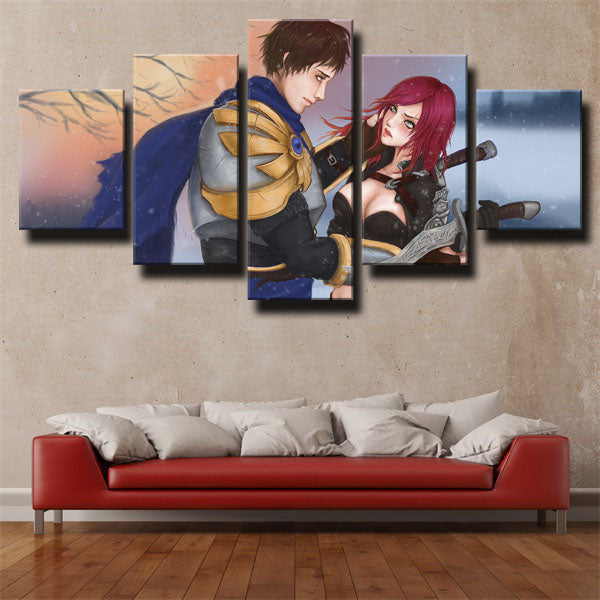 League Of Legends Two Characters Canvas Wall Art