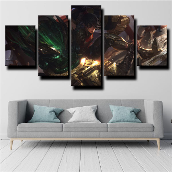 League Of Legends Vi Shooter Assassin Canvas Wall Art