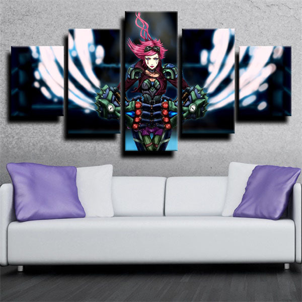 League Of Legends Vi Shooter Assassin Canvas Wall Art