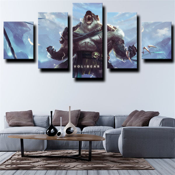 League Of Legends Volibear Fighter Tank Canvas Wall Art