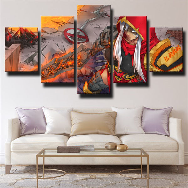 League Of Legends Warriors Riven Canvas Wall Art
