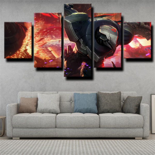 League Of Legends Zed Assassins Soldiers Canvas Wall Art