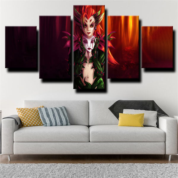 League Of Legends Zyra Mage Canvas Wall Art