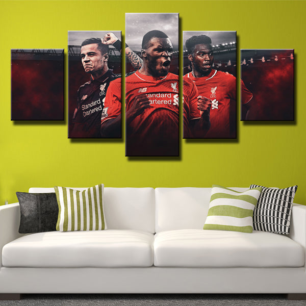 Liverpool Fc Attacking Combinations Canvas Wall Art