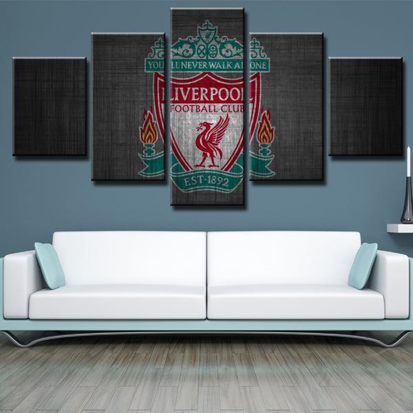 Liverpool Fc Logo Canvas Wall Art
