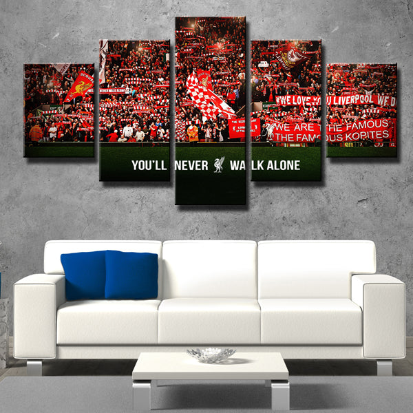 Liverpool Fc Spion Kop Canvas Wall Art