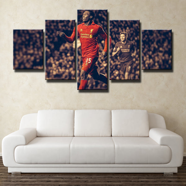 Liverpool Fc Striker Studger Daniel Sturridge Canvas Wall Art
