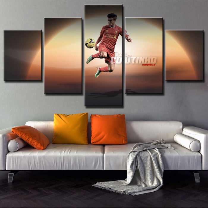 Liverpool Fc The Magician Philippe Coutinho Canvas Wall Art