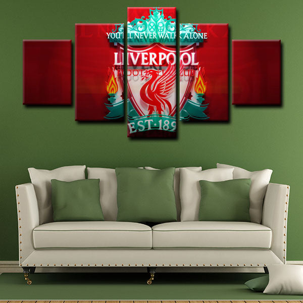 Liverpool Football Club Emblem Canvas Wall Art