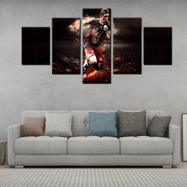 Liverpool Forward El Niño Fernando Jose Torres Sanz Canvas Wall Art