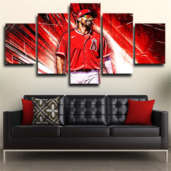 Los Angeles Angels Anthony Rendon Red Canvas Wall Art