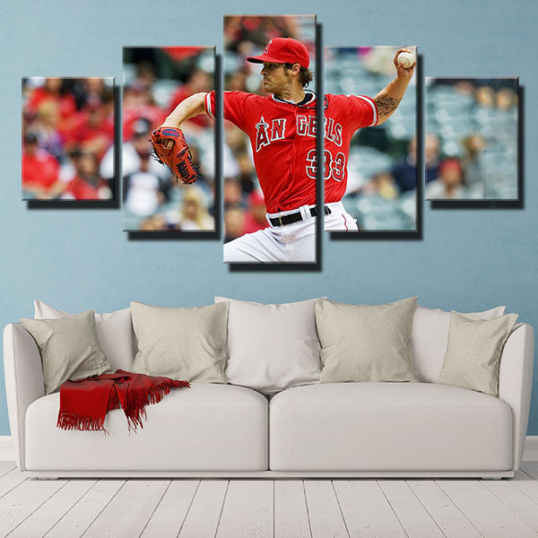 Los Angeles Angels Pitcher C.J. C. J. Wilson Canvas Wall Art