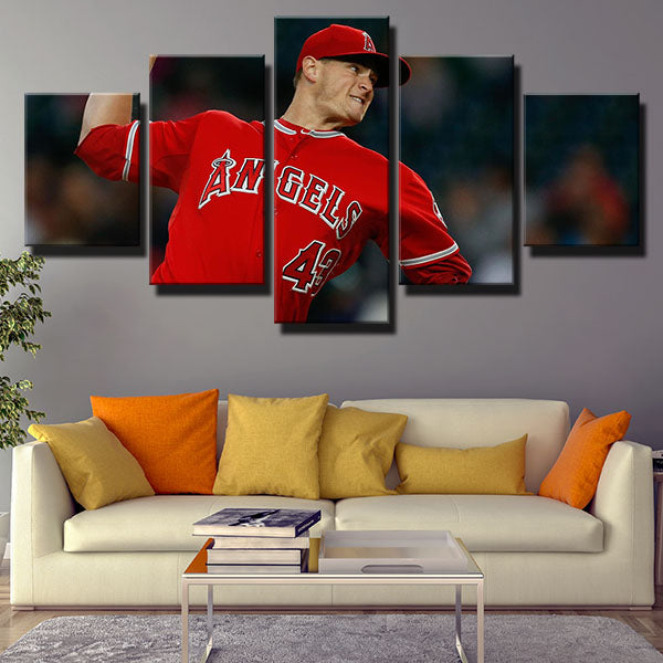 Los Angeles Angels Pitcher G-Rich Garrett Richards Canvas Wall Art