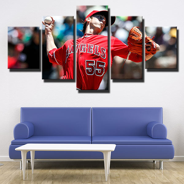 Los Angeles Angels Pitcher Tim Tim Lincecum Canvas Wall Art