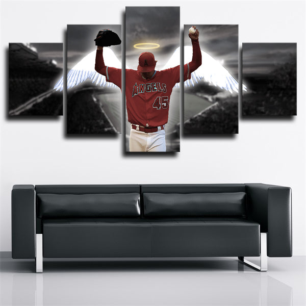 Los Angeles Angels Tyler Skaggs Drawing Canvas Wall Art