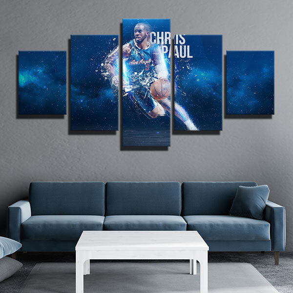 Los Angeles Clippers Control Guard Chris Paul Canvas Wall Art