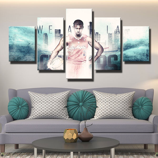 Los Angeles Clippers Control Guard Green Chris Paul Canvas Wall Art