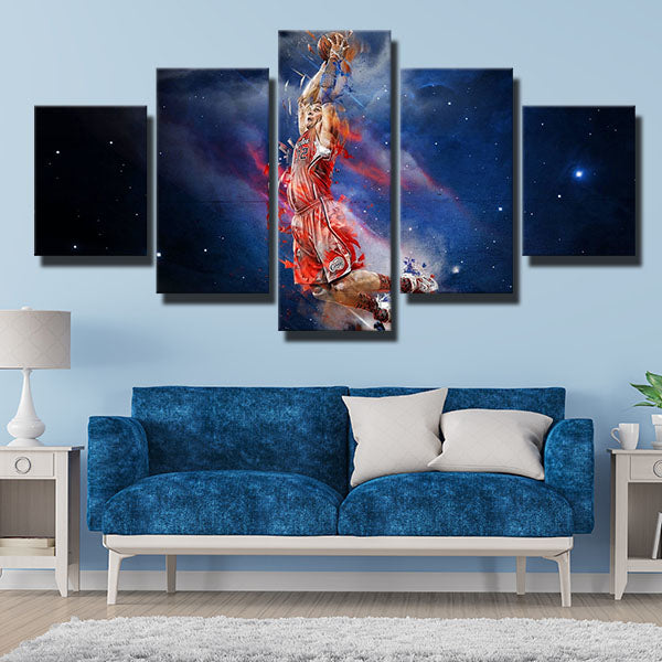 Los Angeles Clippers Dazzle Power Forward Blake Griffin Canvas Wall Art