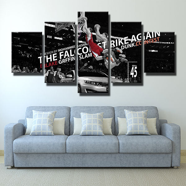 Los Angeles Clippers Handsome Power Forward Blake Griffin Canvas Wall Art
