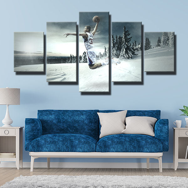 Los Angeles Clippers Power Forward Snow Blake Griffin Canvas Wall Art