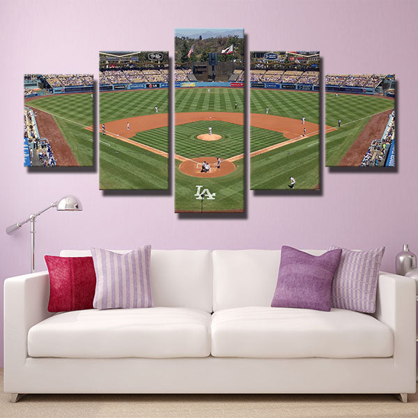 Los Angeles Dodgers Dodge Stadium Canvas Wall Art