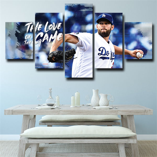 Los Angeles Dodgers Dodgers Clayton Kershaw Canvas Wall Art