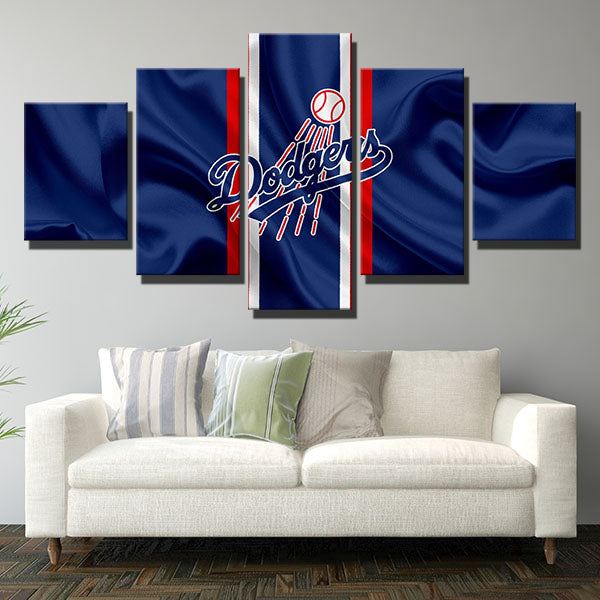 Los Angeles Dodgers Team Uniform Canvas Wall Art
