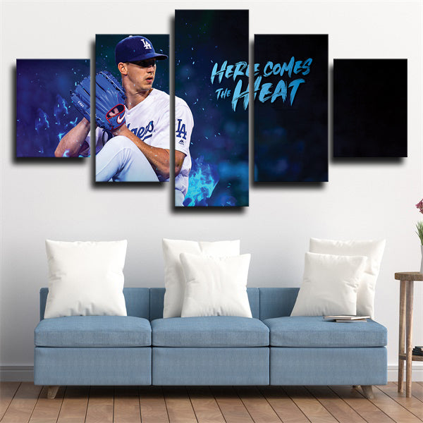 Los Angeles Dodgers Walker Buehler Canvas Wall Art