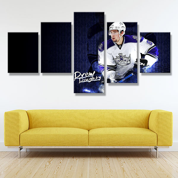Los Angeles Kings Defence Drew Doughty Canvas Wall Art