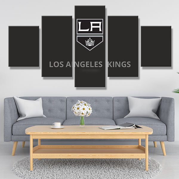 Los Angeles Kings King Sign Emblem Canvas Wall Art