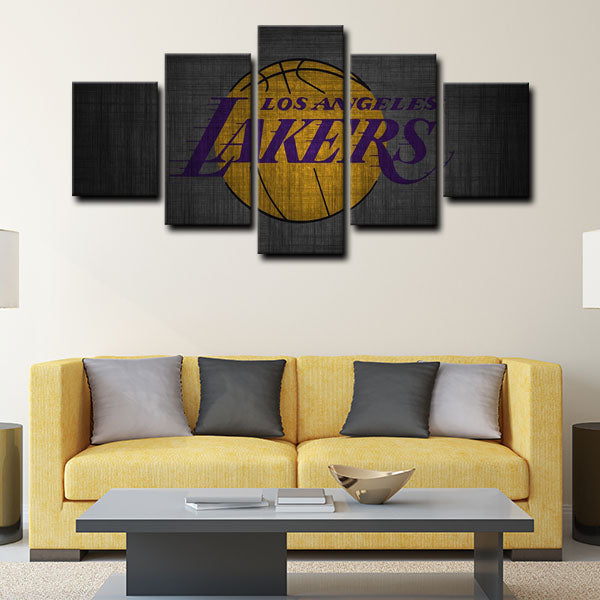 Los Angeles Lakers Logo Canvas Wall Art