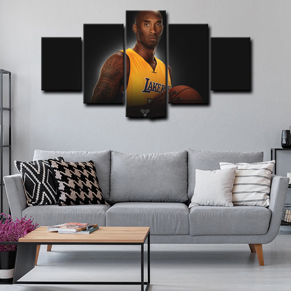 Los Angeles Lakers Shooting Guard Little Chivalrous Kobe Canvas Wall Art